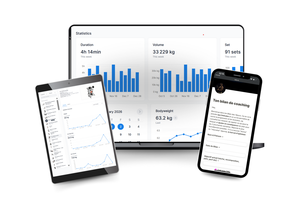 Coaching complet (entrainement+nutrition)